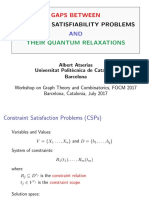 Classical Satisfiability Problems: Gaps Between