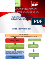 Pengadaan Barang Dan Jasa Di Desa