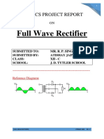 Full Wave Rectifier: Physics Project Report