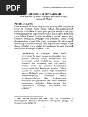 Guru Sebagai Pendakwah Pdf