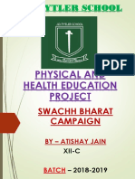 Physical and Health Education Project: Swachh Bharat Campaign