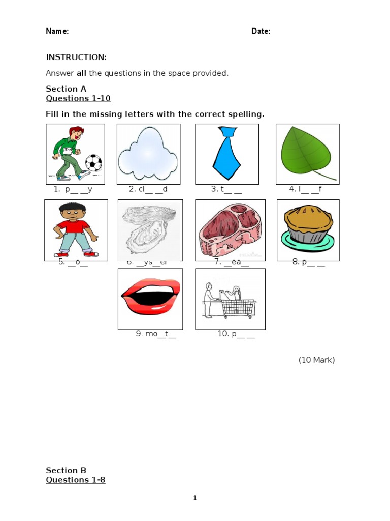 Name: Date: Instruction | PDF