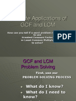 Real Life Applications OfGCF and LCM (1)