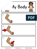 Body Part Word Cards Blank PDF