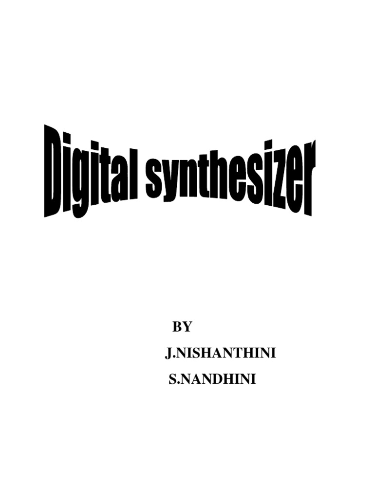 The Rise of Digital Synthesizers A History of the Technology from