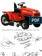 Mini Tractor Cortador de Cesped h4514h