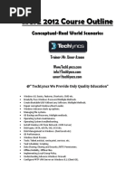 MCSE 2012_CourseOutline