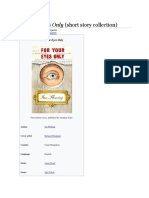 For Your Eyes Only (Short Story Collection)