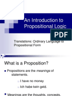 An Introduction To Propositional Logic