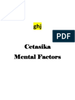 Cetasika Mental Factors