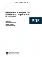 Microlocal Analysis For Differential Operators - An Introduction-Cambridge University Press (1994)