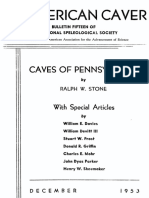Caves of Pennsylvania Ralph Stone 1953 NSS Bulletin 15 Part 1