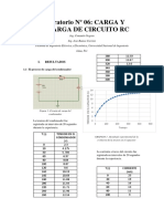 Informe Final Electricos Carga y Descarga de Un Condenador