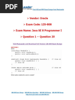 PassLeader 1Z0-808 Exam Dumps (1-20)