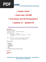 PassLeader 1Z0-808 Exam Dumps (21-40)