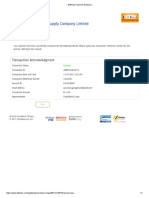 Bangalore Electricity Payment Receipt