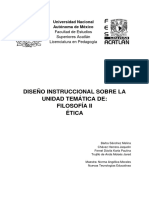 Diseño Instruccional Unidad de Ética Filosofía II