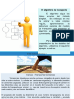 8a. Algoritmo de Transporte PDF