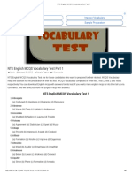 NTS English MCQS Vocabulary Test Part 1