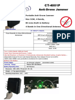 CT-4001P Portable Anti Drone Jammer