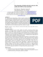 A Study On Some Basic Properties of Alkali Activated Concrete With Metakaolin and GGBS As Base Materials