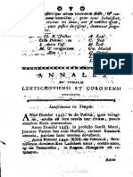 A Brassai Egyház Felirata - A Brassai Fali Krónika 1571-Ig