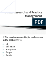 Ethics, Research and Practice Management Board Review 18 With Answers