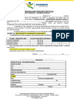 Autorização desconto odontológico