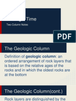 1a Geologic Time Two Column Notes Answers Slideshow
