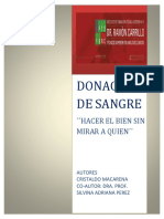 Trabajo Sobre Donación de Sangre