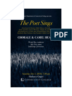 The Poet Sings Program