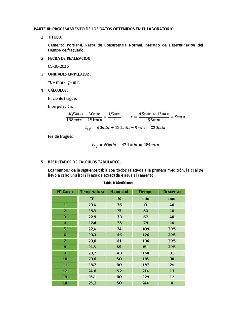 Parte Iii Procesamiento De Los Datos Obtenidos En El