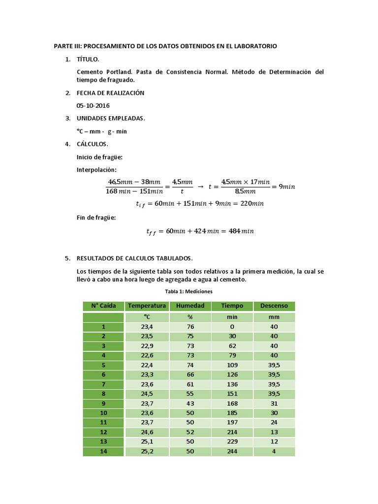 Parte Iii Procesamiento De Los Datos Obtenidos En El