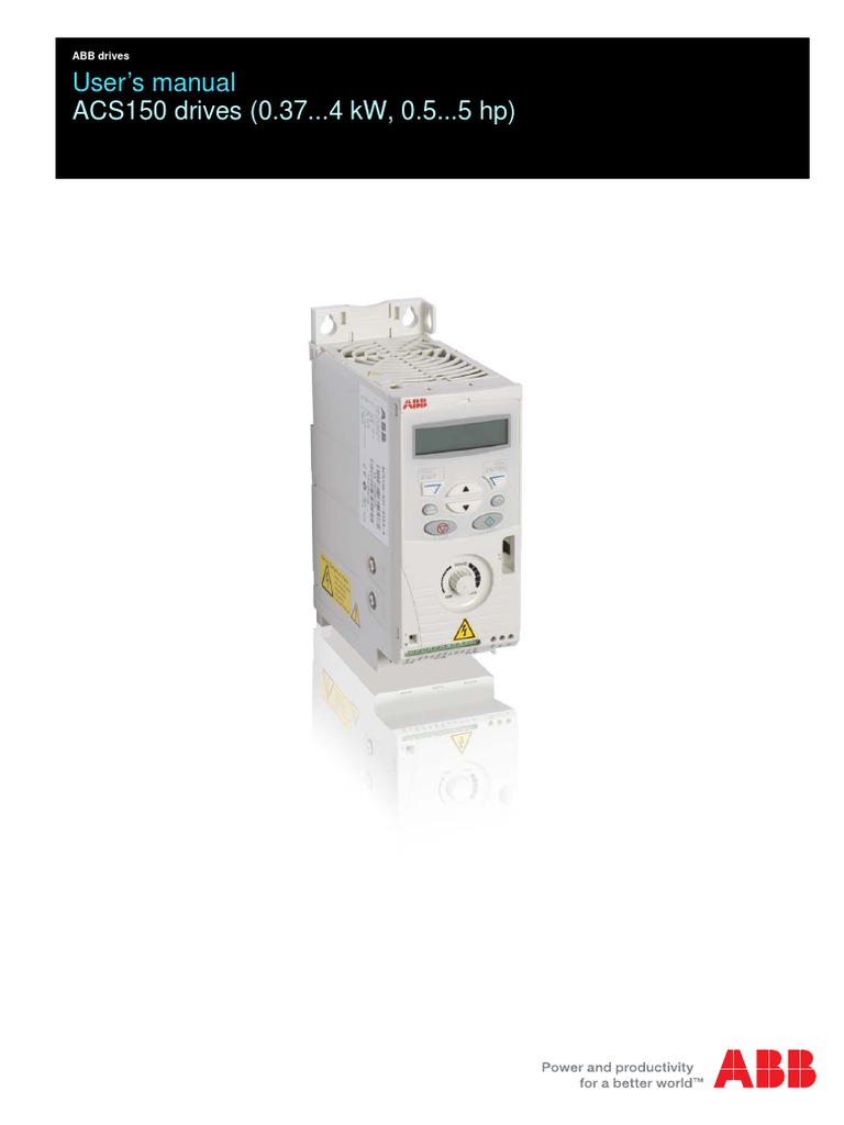 ABB ACS150 Drives User Manual | Electric Motor | Electrical Wiring