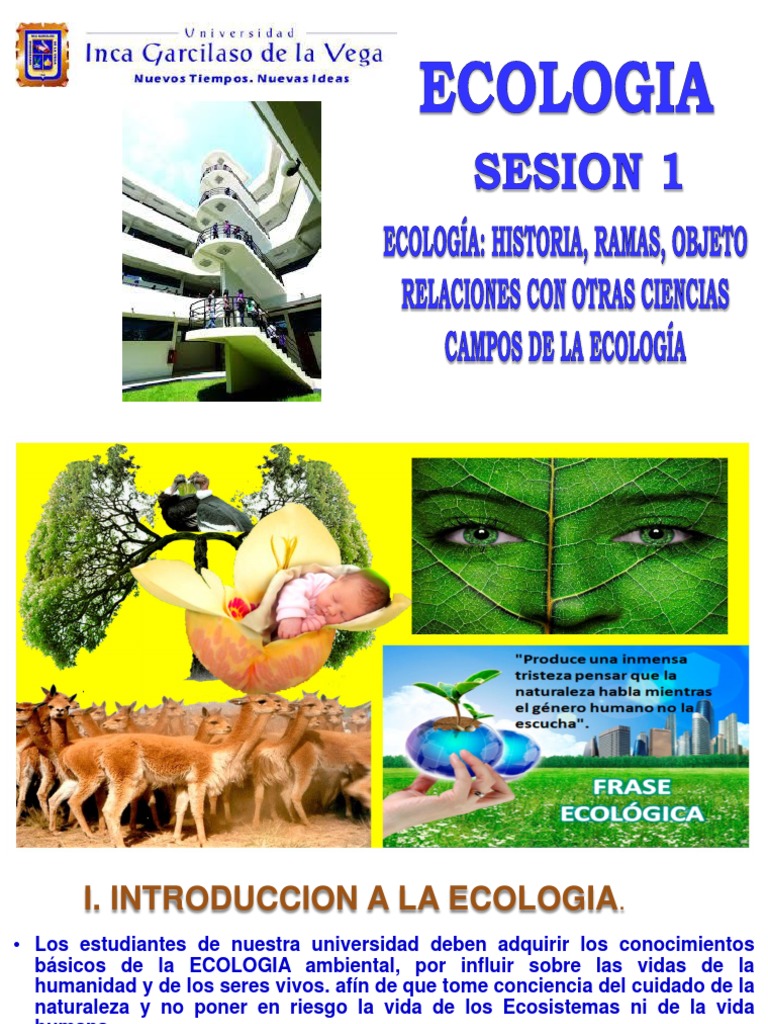 Clase 1 Ecologia | PDF | Ecología | Ecosistema