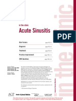 Acute Sinusitis: in The Clinic