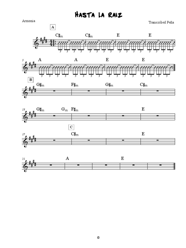 Hasta La Raiz PDF