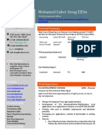Mohamed Gaber Serag Eldin: Contact Information Personal Summary