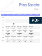 Horario 1.er Semestre