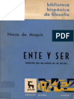 Nimio de Anquin - Ente y Ser PDF