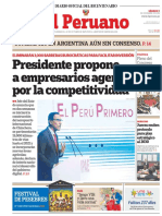 Presidente Propone A Empresarios Agenda Por La Competitividad