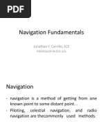 Navigation Fundamentals: Jonathan F. Carrillo, ECE