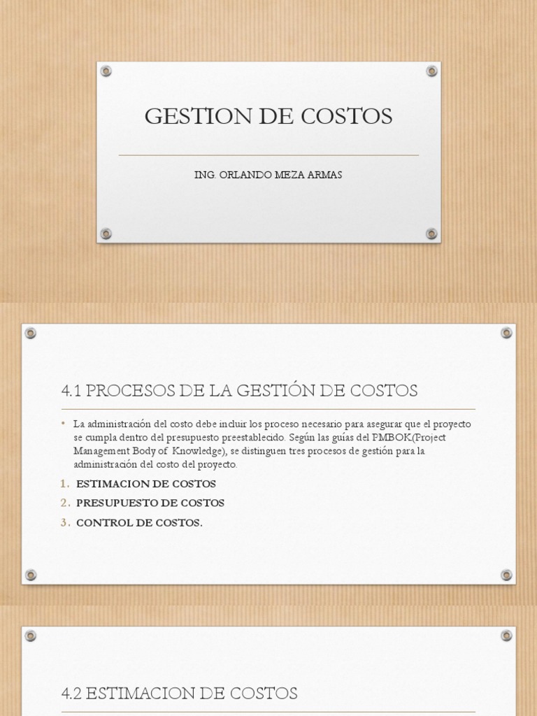Gestión de Costos en Proyectos Agrícolas | PDF | Presupuesto | Economias