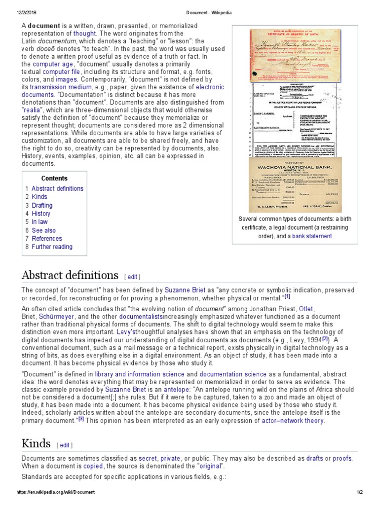 Abstract Definitions: Abstract Definitions Kinds Drafting History in ...