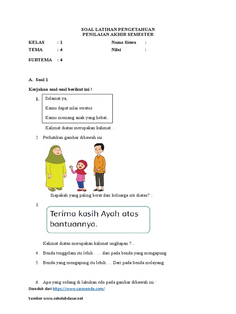 Buku Plh Kelas 1 Sd