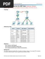 5.3.2.8 Packet Tracer - Examine the ARP Table - ILM