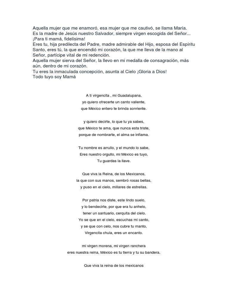 Aquella Mujer Que Me Enamoro Maria Madre De Jesus Religion Y Creencia scribd