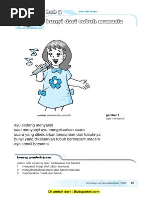 Pelajaran 3 Bunyi Dari Tubuh Manusia Pdf