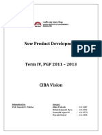 CIBA Vision New Product Development Report