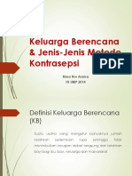 Keluarga Berencana & Jenis-Jenis Metode Kontrasepsi: Rima Nur Annisa FK UMP 2014